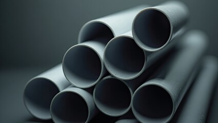 stack of steel pipes