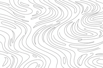 Abstract design of flowing, wavy lines.
