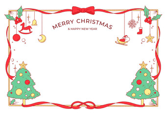 merry christmas greeting card