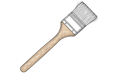 Isolated Paintbrush