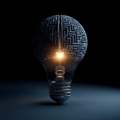 A Single Point of Light in a Complex, Dark Maze