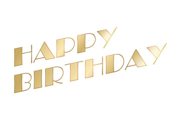 HAPPY BIRTHDAY - HAPPY BIRTHDAY logotype text on white background
