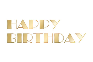 HAPPY BIRTHDAY - HAPPY BIRTHDAY logotype text on white background
