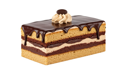 Isolated Chocolate Cake