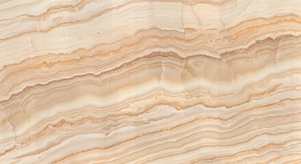 Warm Beige and Brown Banded Marbled Pattern for Luxurious Interior Design