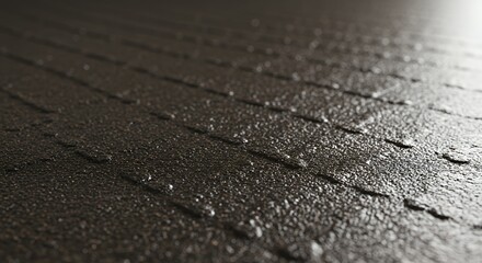 Obraz premium Close-up of Dark Textured Surface with Subtle Light Reflections