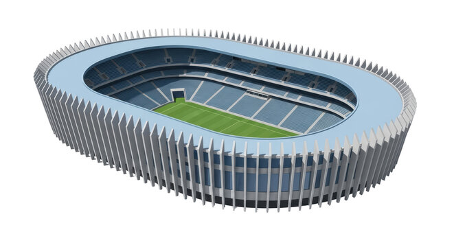 Isolated Aerial View of Stadium - Powered by Adobe