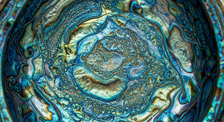 Vivid Blue and Gold Marble Swirl for Elegant Artistry and High-End Interiors