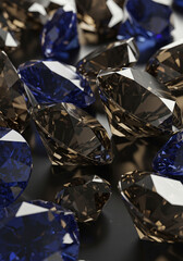 blue and silver diamond