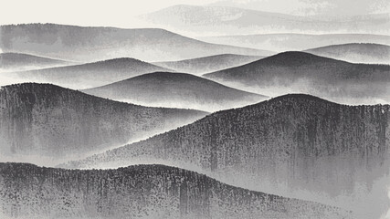 Pebble Wash Abstract grey mountain texture isolated watercolor vector illustration svg