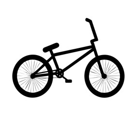 BMX bike silhouette. Vector