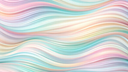 Obraz premium Abstract Pastel Wave Background Soft, Parallel Wavy Lines Texture