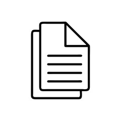 Document icon. Vector illustration