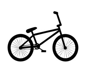 BMX bike silhouette. Vector