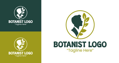 Botanical Logo Design for Nature and Plant-Based Businesses in Earthy Tones