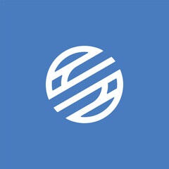 abstract letter S circle logo