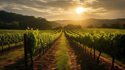 Obraz premium sunlight leaves vine