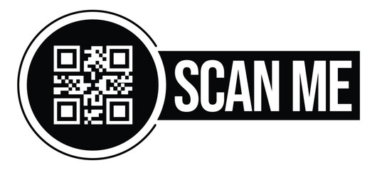 Scan QR code icon. Digital scanning qr code. QR code scan for smartphone. QR code for payment. Scan QR code symbol