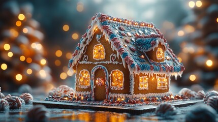 Gingerbread house christmas decoration