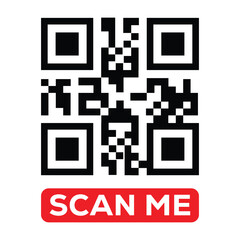 Scan QR code icon. Digital scanning qr code. QR code scan for smartphone. QR code for payment. Scan QR code symbol	