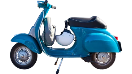 Fotobehang Scooter vintage scooter isolated on white  © Toad Gallery