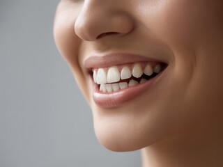 Obraz premium Bright smile showcasing clean, healthy teeth, radiating confidence and wellness.