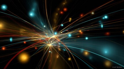 Fototapeta premium an abstract digital painting of a 