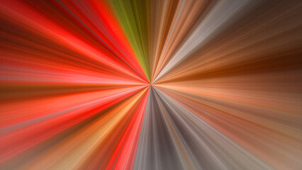 4K abstract digital art featuring a radial blur effect with a central point of focus, radiating outwards. Dynamic picture with motion and speed effect.