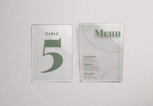 5x7in Acrylic Sheet Mockup