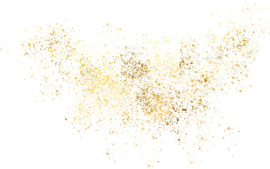 Pieces flakes of golden flakes shimmer, gold foil on  png transparent background. Shiny gold Abstract png design element. Premium design,wedding,vip cover template,grand opening,flyer.