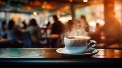 Fototapeta premium café coffee cup steam