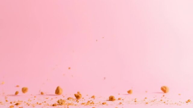  delicious chocolate chip cookie is captured in mid-air