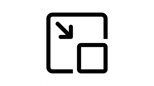 minimized line animation icon