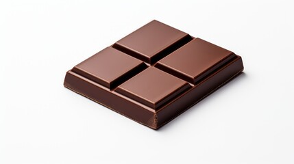minimalist dark chocolate isolated