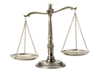  scales-of-justice---isolated on white background png, ai generated