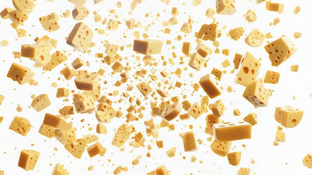cheese on a white background