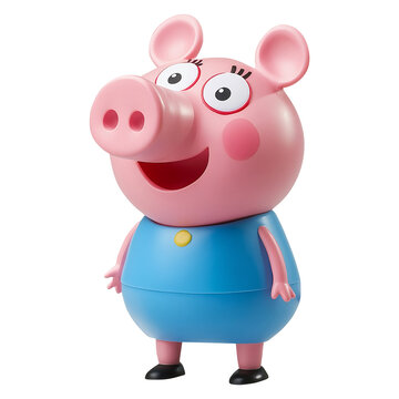 Peppa Pig figurine, transparent PNG