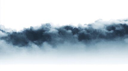 dark clouds isolated on white background