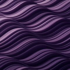Abstract wavy lines in deep purple shades with subtle variations in color. Dynamic flowing curves create a captivating visual texture.