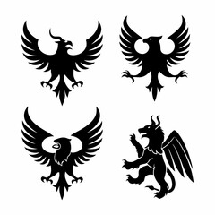 Obraz premium bird icon set 