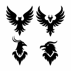 Obraz premium bird icon set 