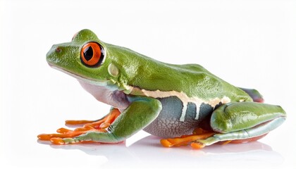 Obraz premium tree frog isolated on white background