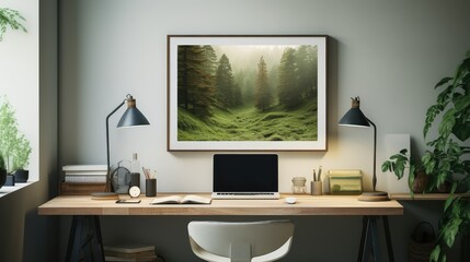 home simple white frame