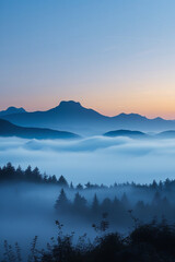 Obraz premium sunrise in the mountains