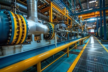 Industrial Engineer Working on Machinery in High-Tech Facility