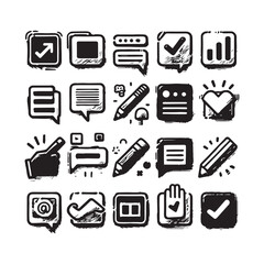 Comprehensive Target Icons Collection Featuring Aim, Goal Setting, Business Success, Accuracy, Purpose Direction, Arrow Hitting Center, Strategic Focus, and Challenge Achievement Symbols in Vector For