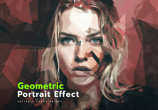 Geometric Portrait Photo Effect