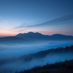 Obraz premium sunrise in the mountains