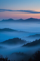 Fototapeta premium sunrise over the mountains