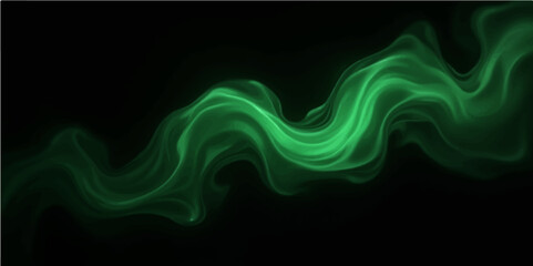 Abstract black light green smoke and flame patterns create a dark, fiery background with a burning motion design (1)